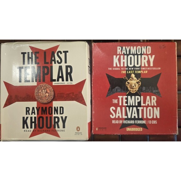 The Last Templar & The Templar Salvation CD Audio Books Raymond Khoury  Complete - Picture 1 of 2